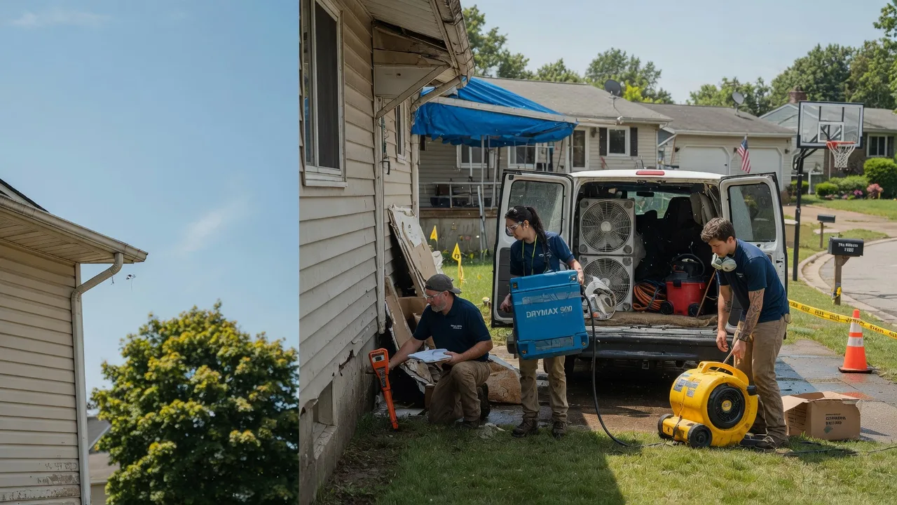 Ceiling Leak Cleanup in Sugar Grove, OH near me