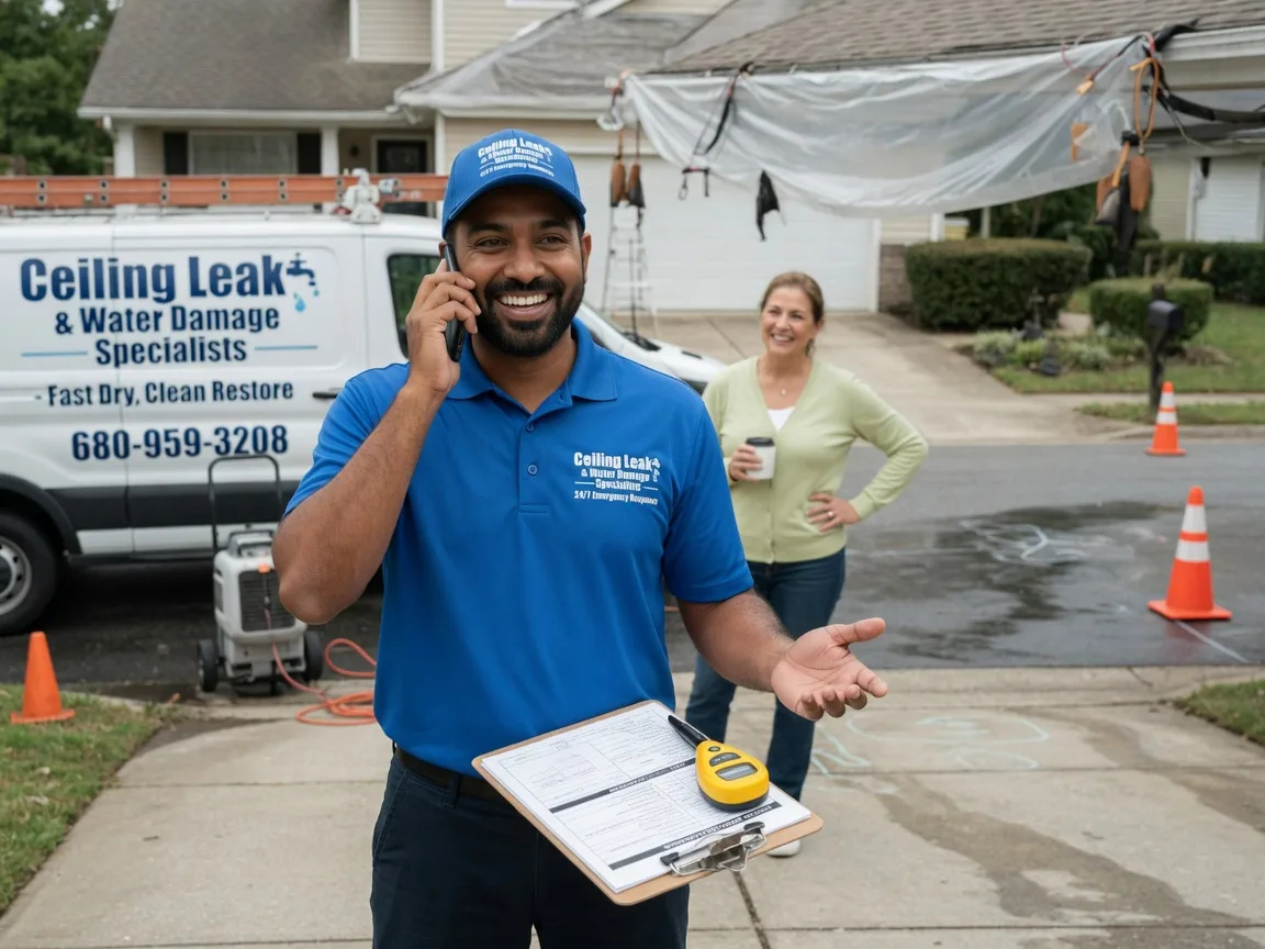 Ceiling Leak Cleanup Sugar Grove, OH FAQs